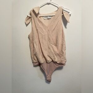 Amanda Uprichard Blush Pink Sleeveless Bodysuit